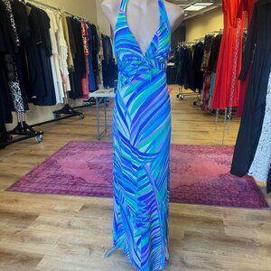 1960s DeWesse Designs Swim Halter Bra Maxi Dress Size 8